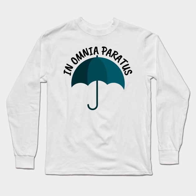 In Omnia Paratus - Umbrella - White - Gilmore Long Sleeve T-Shirt by Fenay-Designs